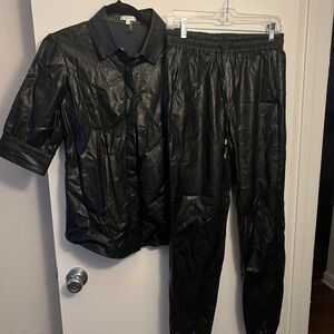 Tyler Boe Black Track Pants with Relaxed Fit